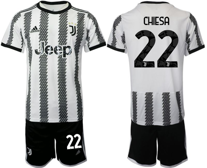 Men 2022-2023 Club Juventus FC home white #22 Soccer Jerseys